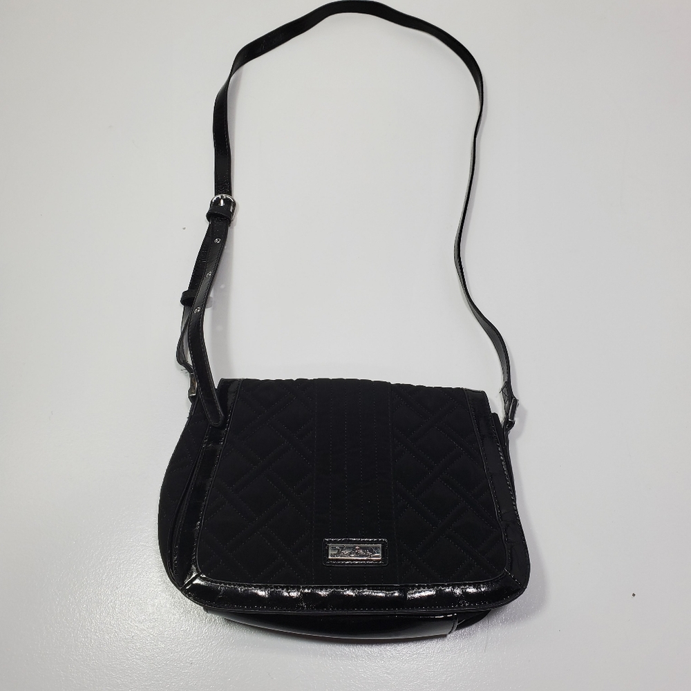 Vera Bradley Black Women Crossbody Shoulder Bag Medium Size Adjustable Straps